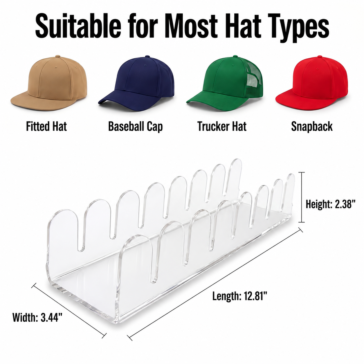 Hat Acrylic Rack 2-Pack