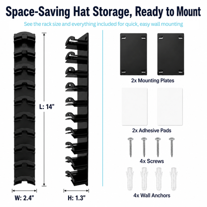 10-Up Hat Organizer