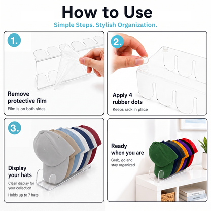 Hat Acrylic Rack 2-Pack