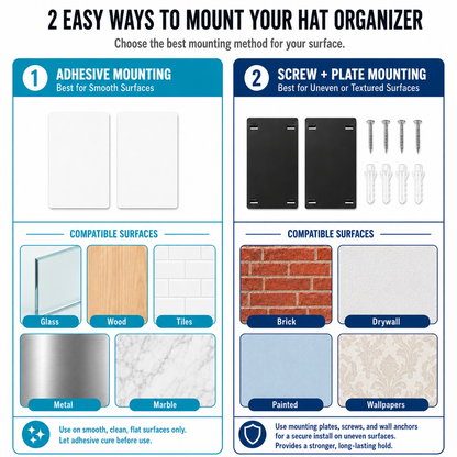 10-Up Hat Organizer