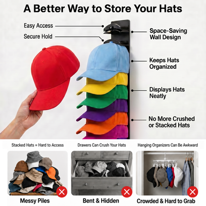 10-Up Hat Organizer